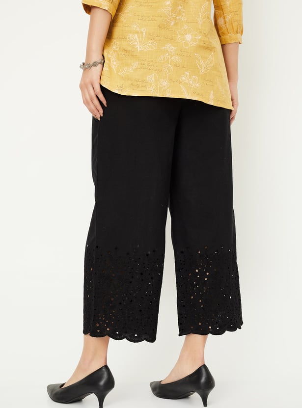 Women Schiffili Embroidered Palazzos